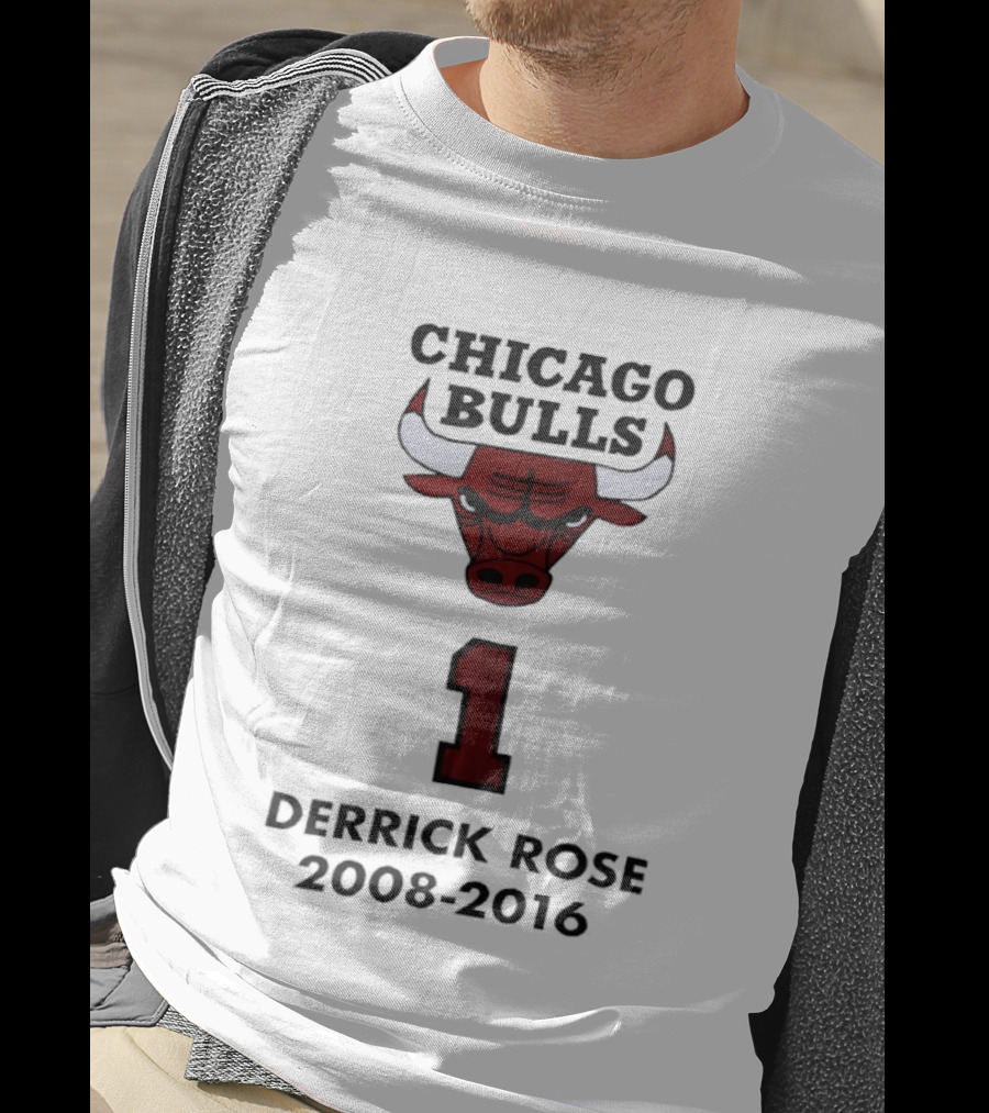 Chicago Bulls Derrick Rose Number 1 2008 2016 T-Shirt
