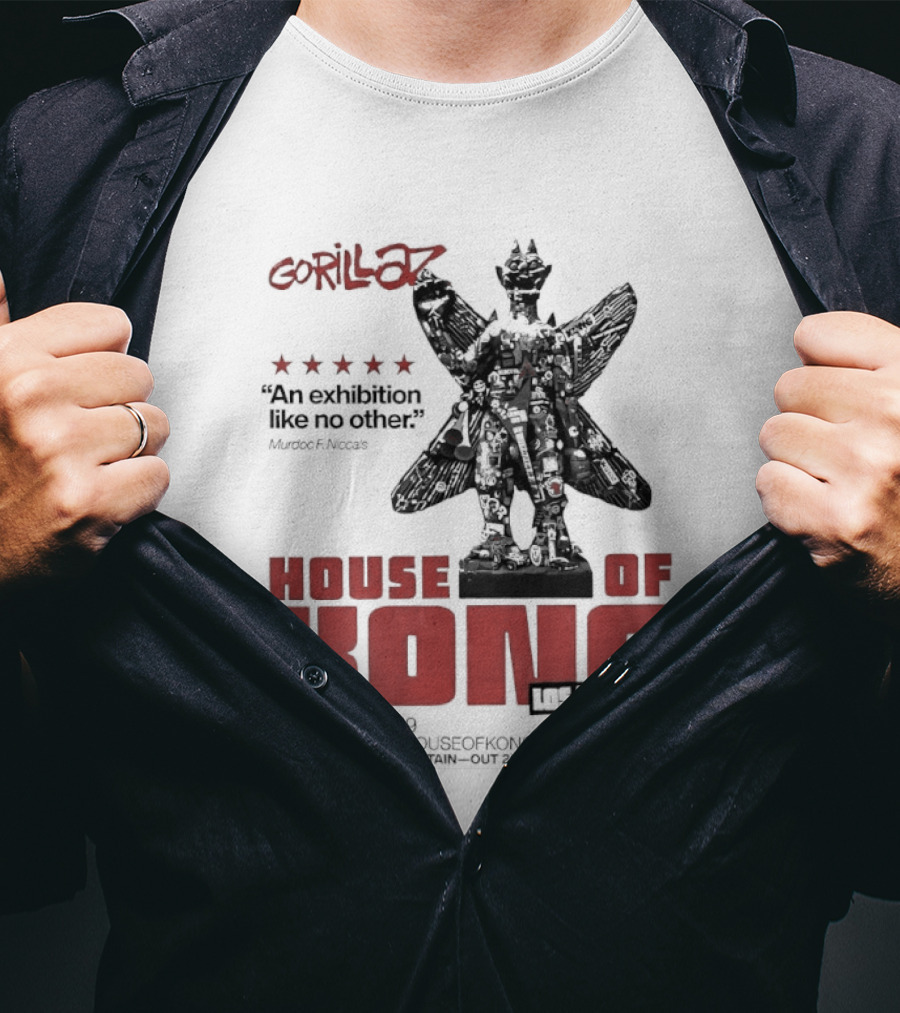 Gorillaz House Of Kong Los Angeles 2026 Feb 26 Mar 19 New Album The Mountain T-Shirt