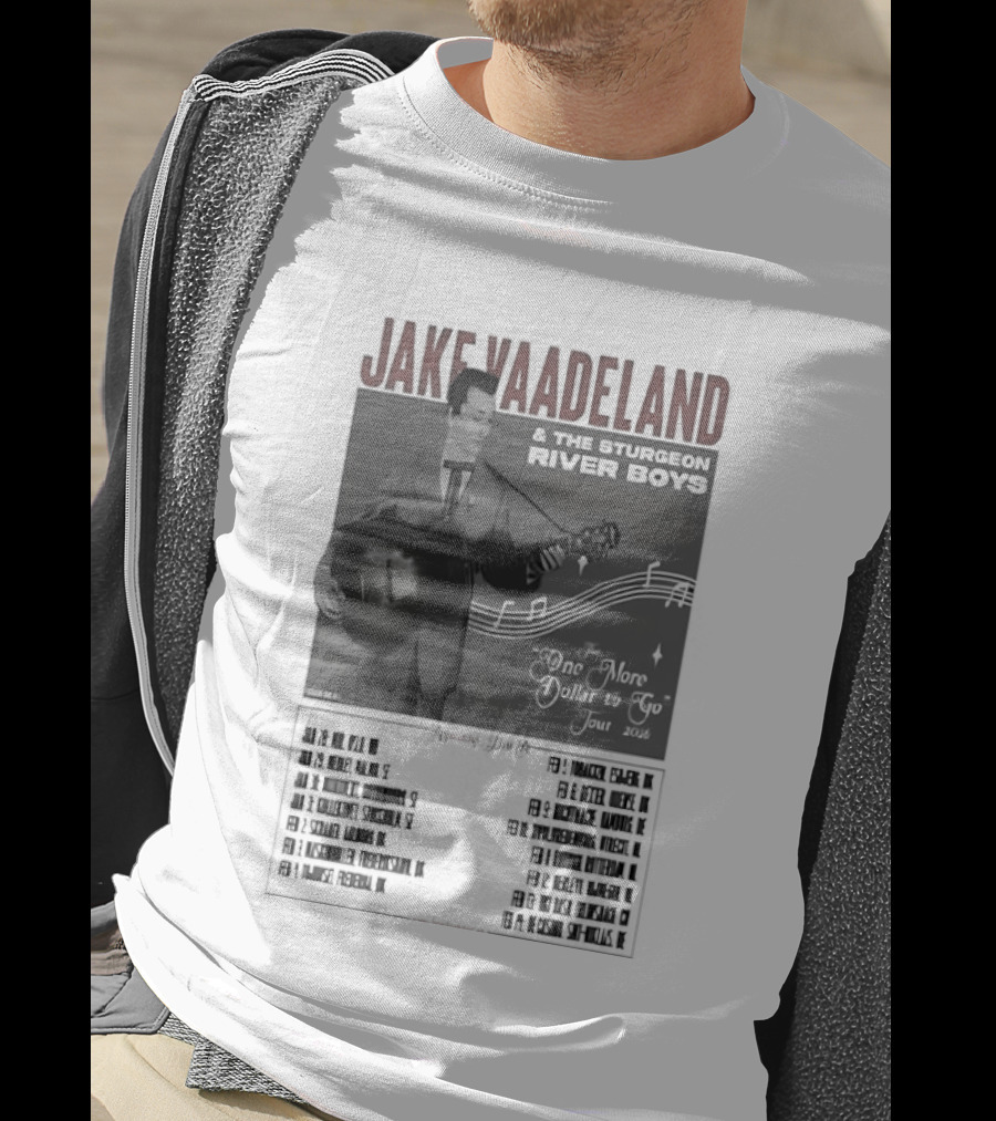 Jake Vaadeland Sturgeon River Boys One More Dollar To Go Tour 2026 T-Shirt