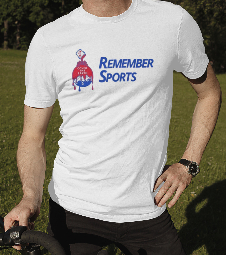 Remember Sports Cover The Earth Paint Bucket T-Shirt