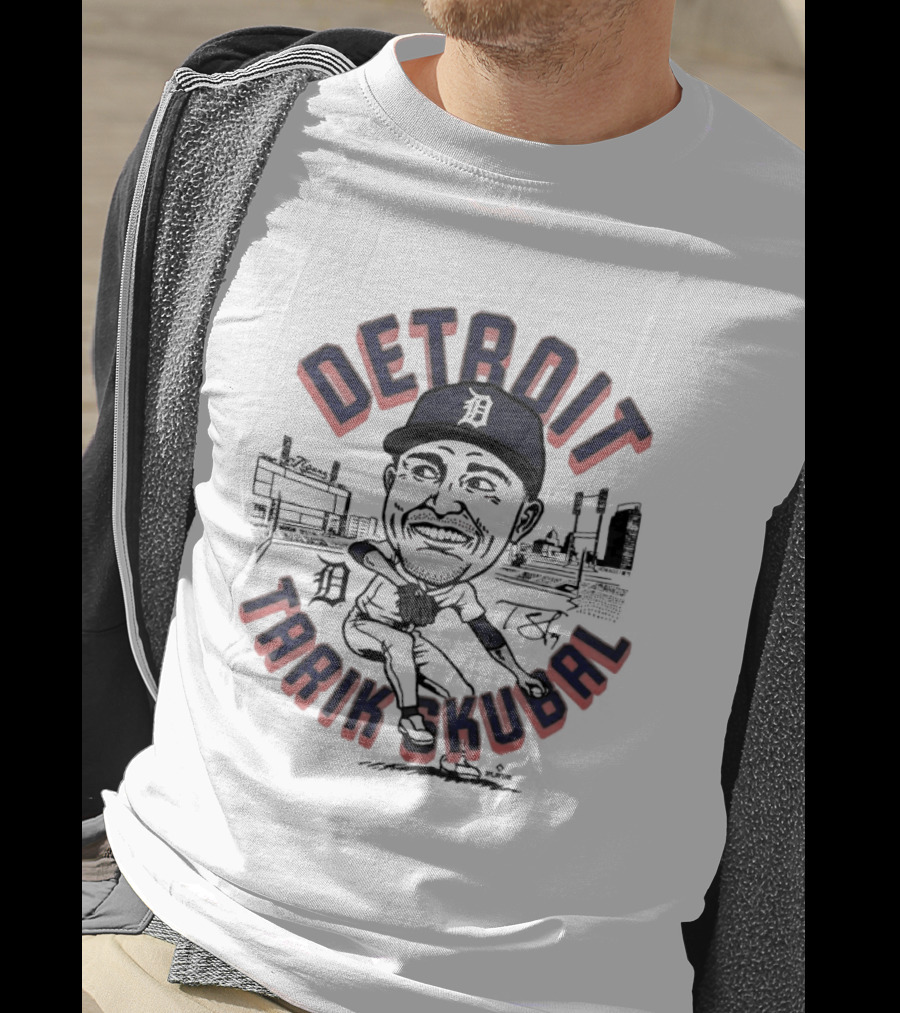Detroit Tarik Skubal Baseball Player T-Shirt