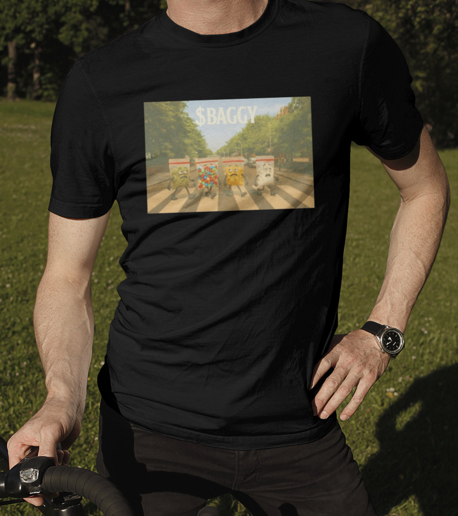 Baggy Weed Candy Snack Heroin Walking Abbey Road T-Shirt