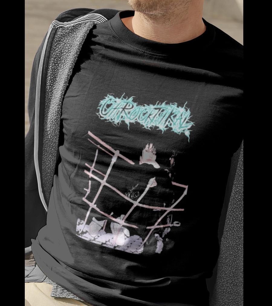 ChRocktikal Band Neon Style Abstract Art With Unique Pink Structure T-Shirt