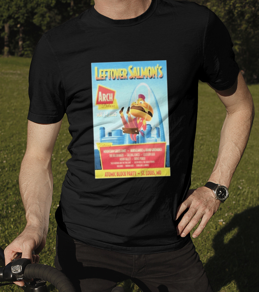 Leftover Salmon Arch Deluxe May 2026 Atomic Block Party St. Louis MO Featuring Mountain Grass Unit T-Shirt