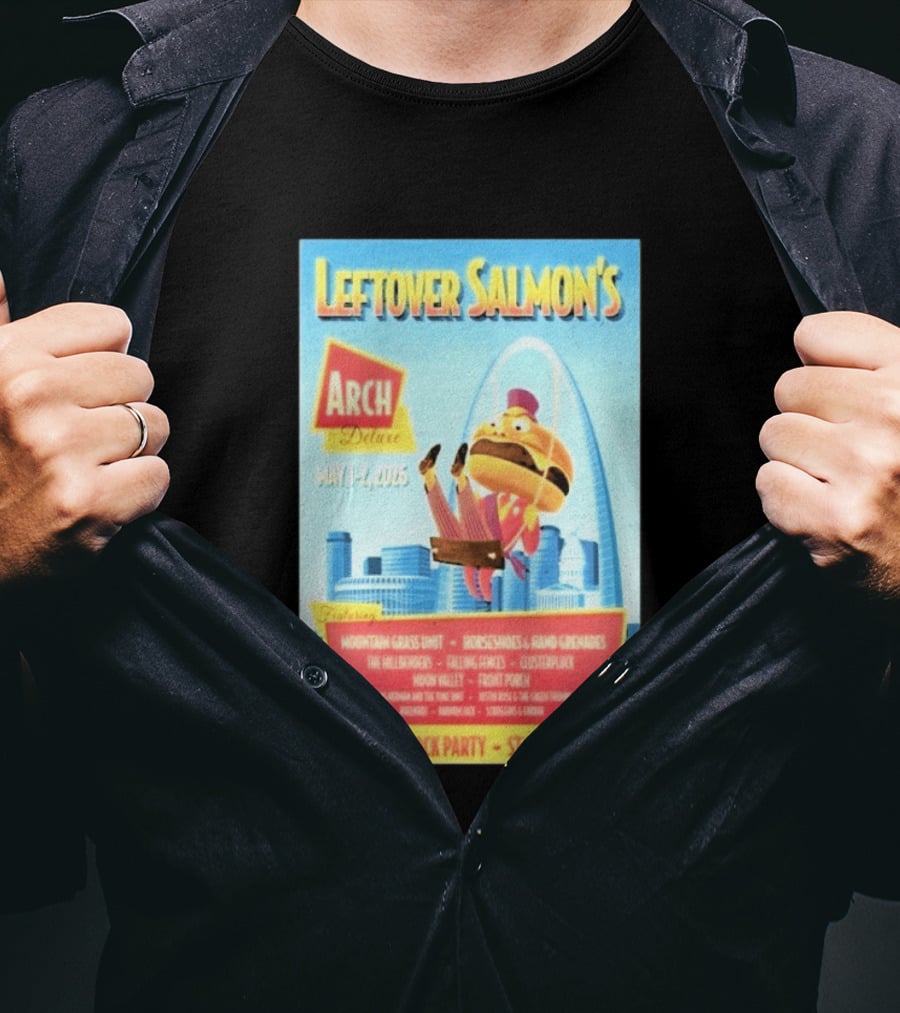 Leftover Salmon Arch Deluxe May 2026 Atomic Block Party St. Louis MO Featuring Mountain Grass Unit T-Shirt