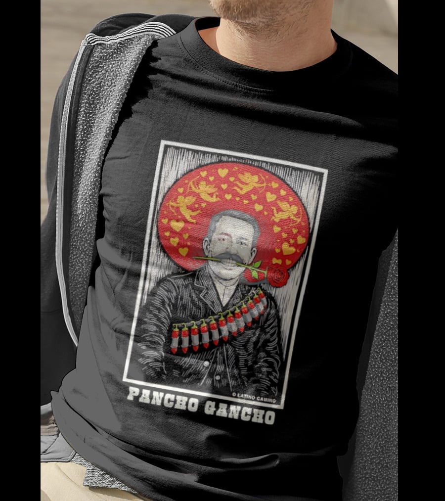 Emiliano Zapata Rose Image Latino Comics Pancho Gancho T-Shirt