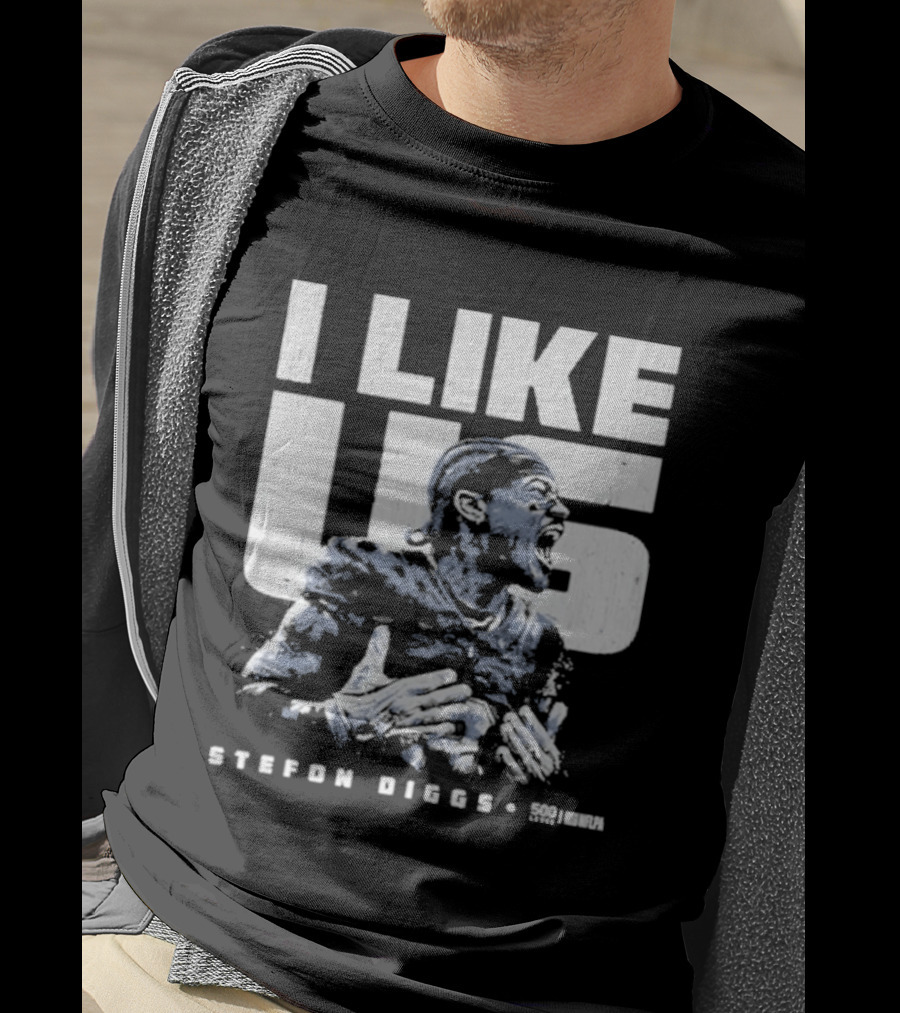 Stefon Diggs I Like Us New England Football Fan Gear T-Shirt