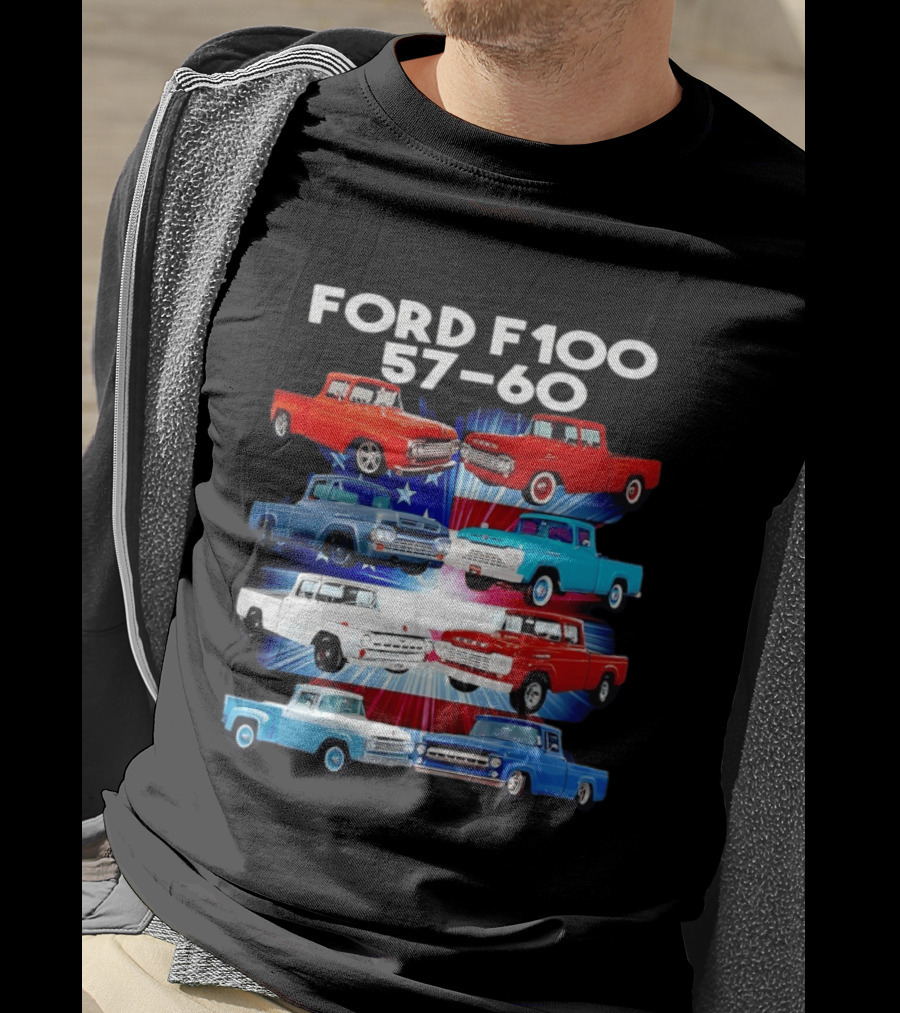 Ford F100 57 60 Classic American Pickup Truck Collection T-Shirt