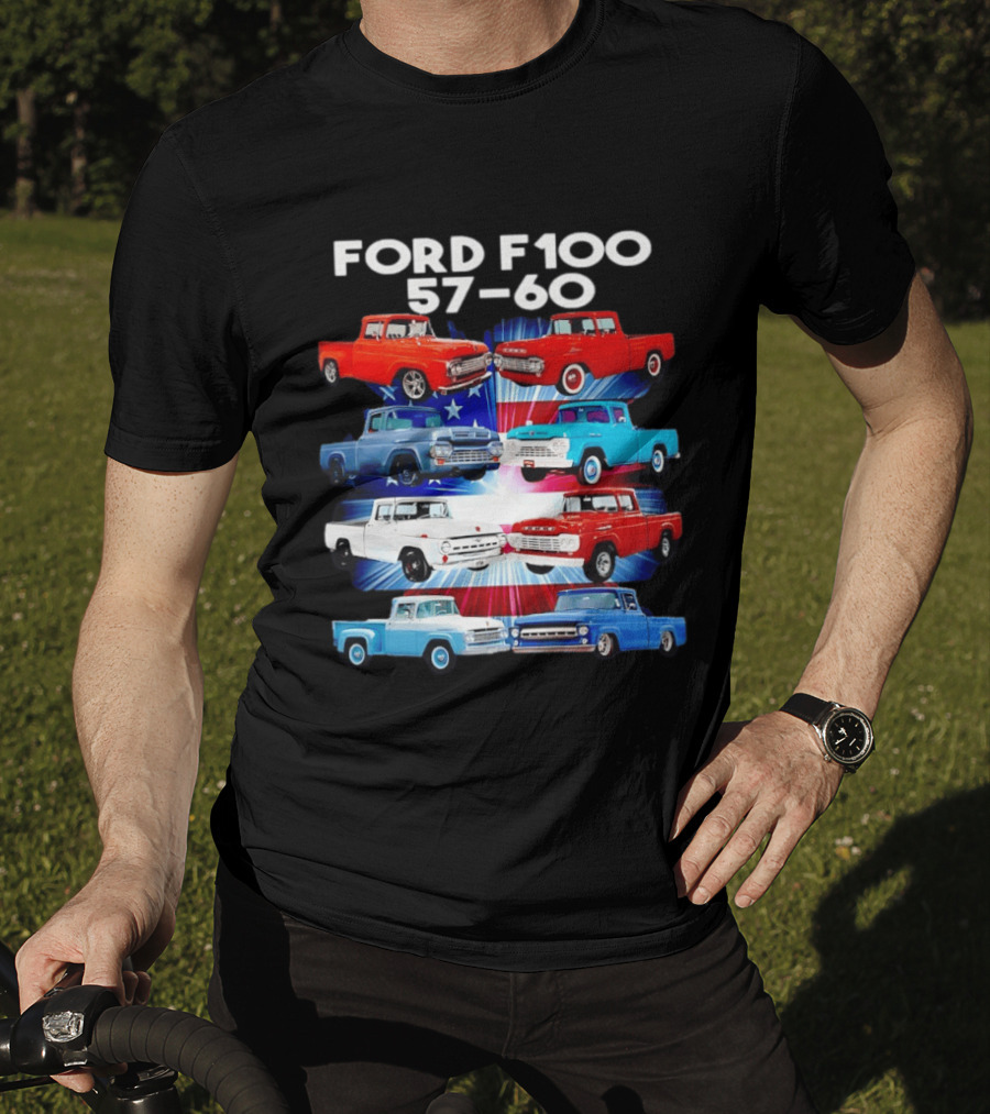 Ford F100 57 60 Classic American Pickup Truck Collection T-Shirt