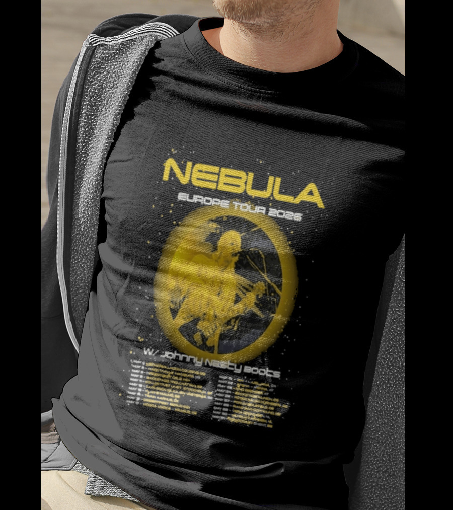 Nebula Europe Tour 2026 Concert Dates And Locations T-Shirt