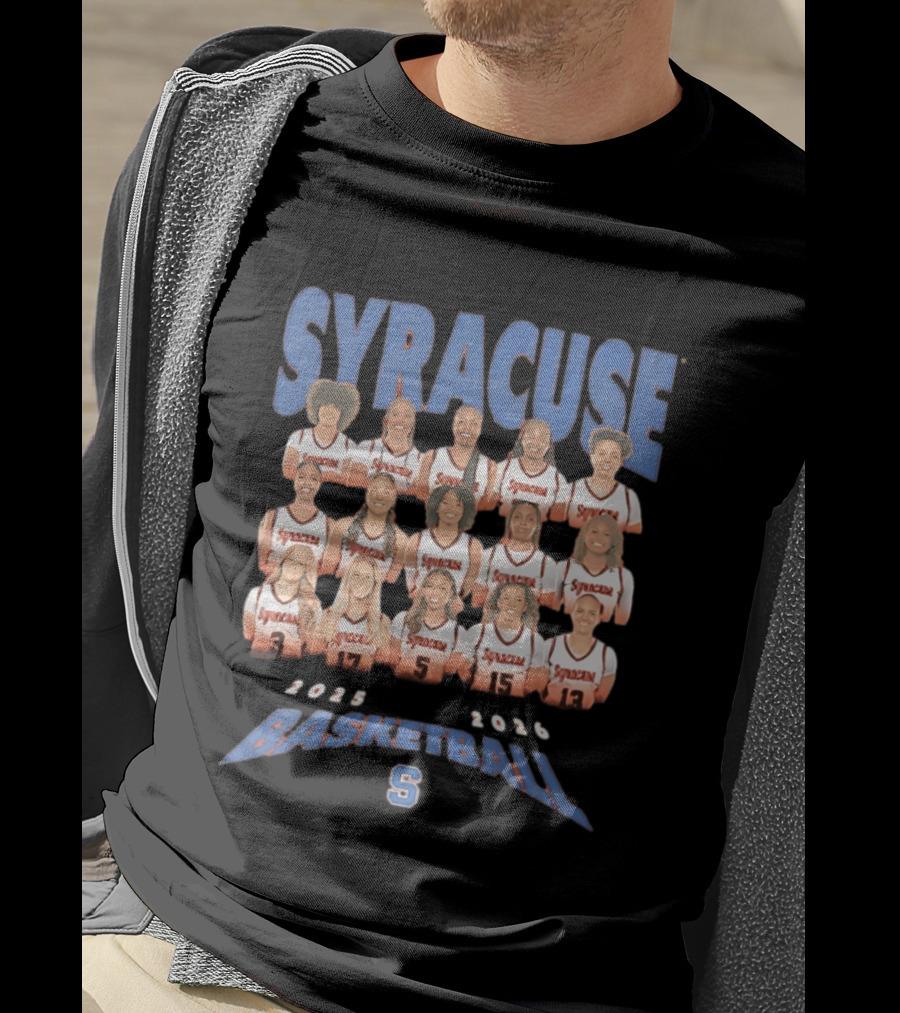 Syracuse Basketball 2025 2026 Women's Team Collage T-Shirt