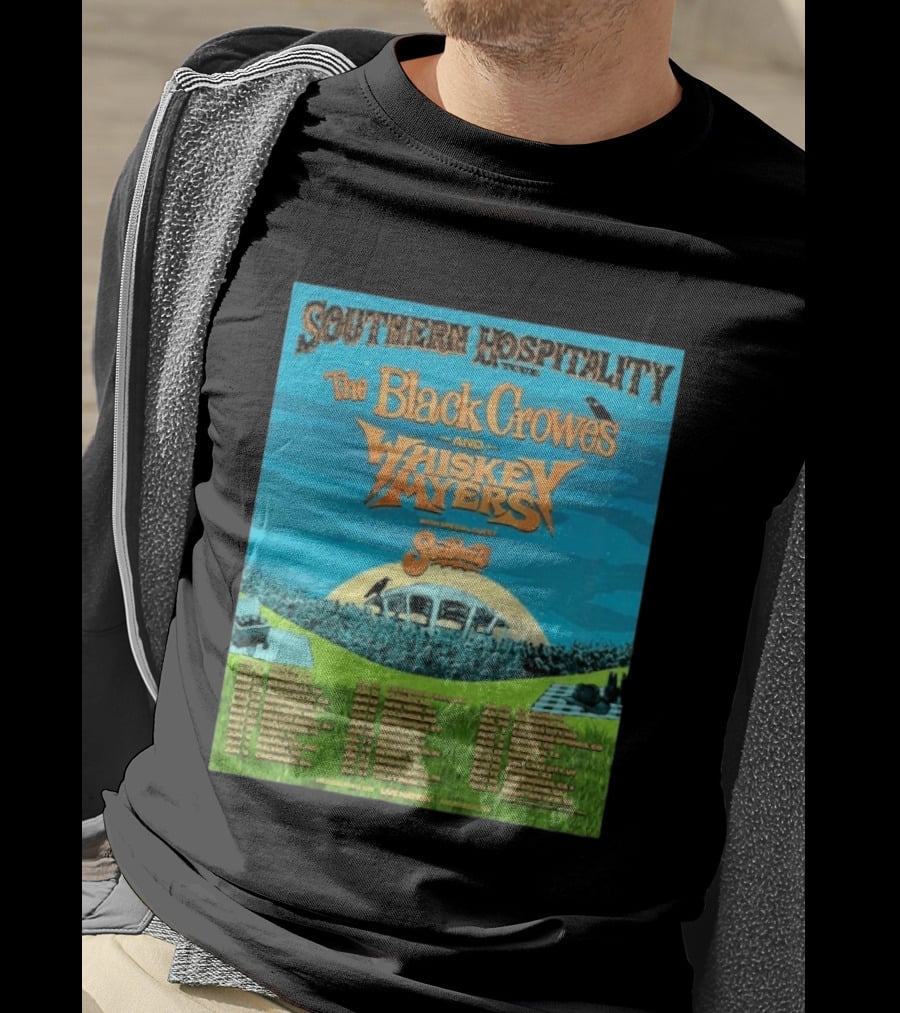 Southern Hospitality Tour 2026 The Black Crowes Whiskey Myers North America Dates T-Shirt