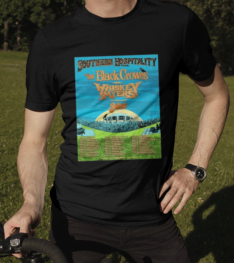 Southern Hospitality Tour 2026 The Black Crowes Whiskey Myers North America Dates T-Shirt