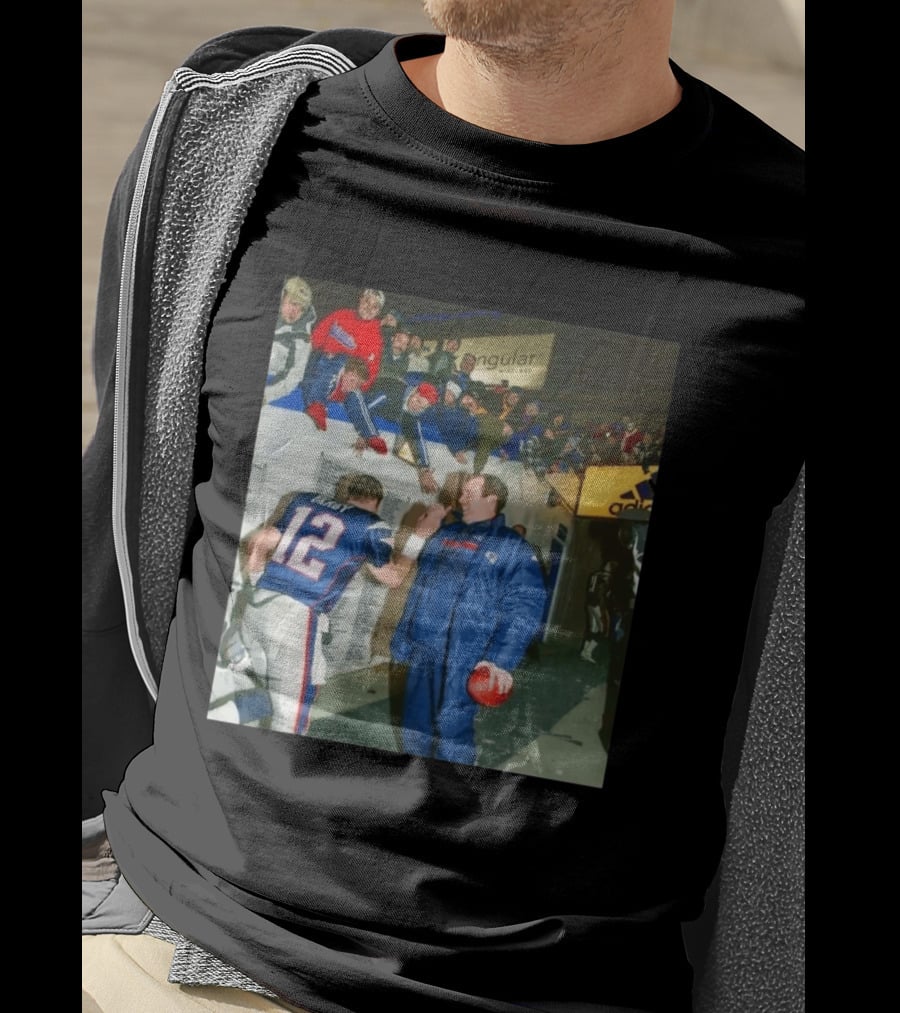 Tom Brady Bill Belichick High Five NFL Patriots 2001 2026 Fan Celebration T-Shirt