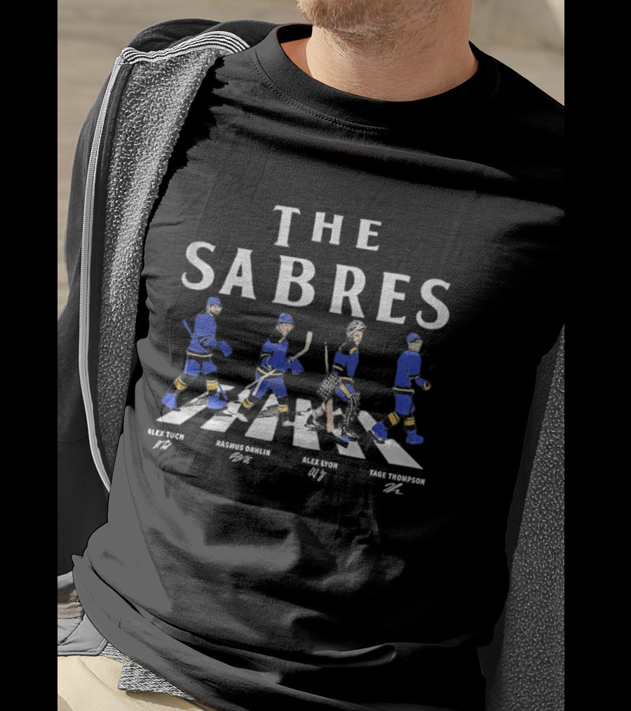 Tuch Dahlin Lyon Thompson The Sabres Buffalo Sabres Hockey Abbey Road Signatures T-Shirt
