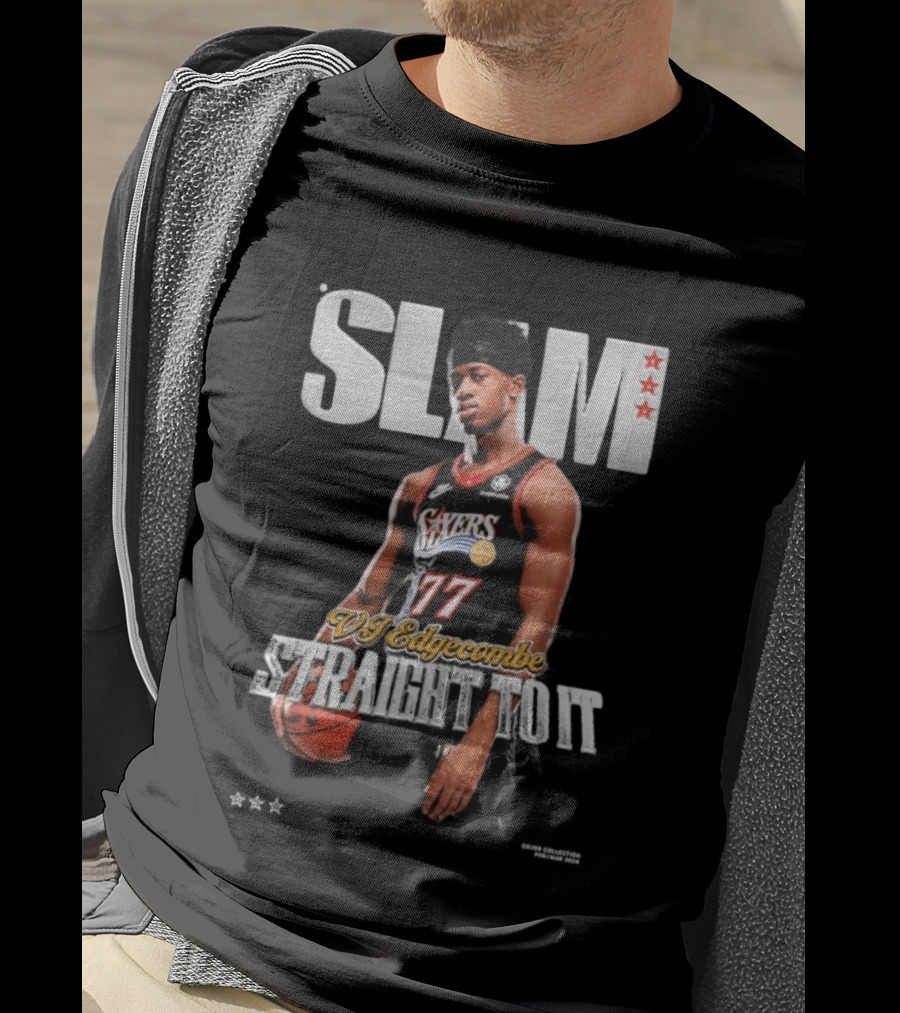 SLAM VJ Edgecombe 77 Sixers Straight To It T-Shirt