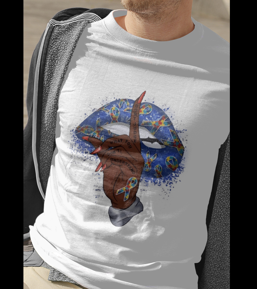 Love Support Acceptance Don't Judge What You Don't Understand Autism Awareness Ribbon T-Shirt