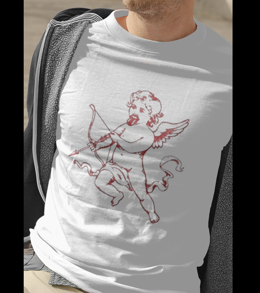 Cherub Valentines Baby Cupid Angel Bow And Arrow T-Shirt