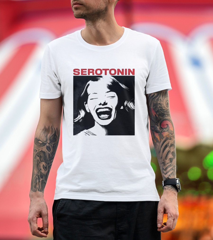 Joris Voorn Serotonin Bold Red Joyful Face T-Shirt