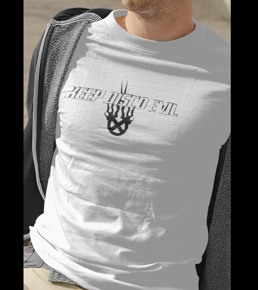 Keep Disco Evil Skull Flame T-Shirt