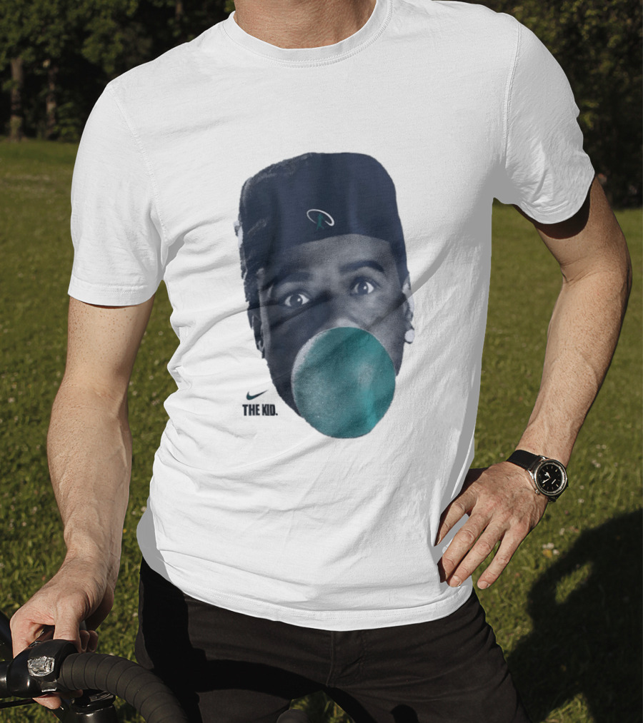 Ken Griffey Jr The Kid Seattle Mariners Hat Bubblegum T-Shirt