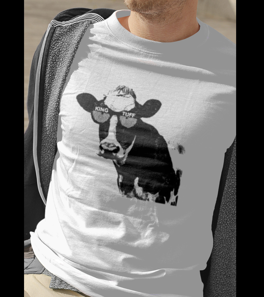 King Tuff X Ray Cow Illustration Holstein T-Shirt