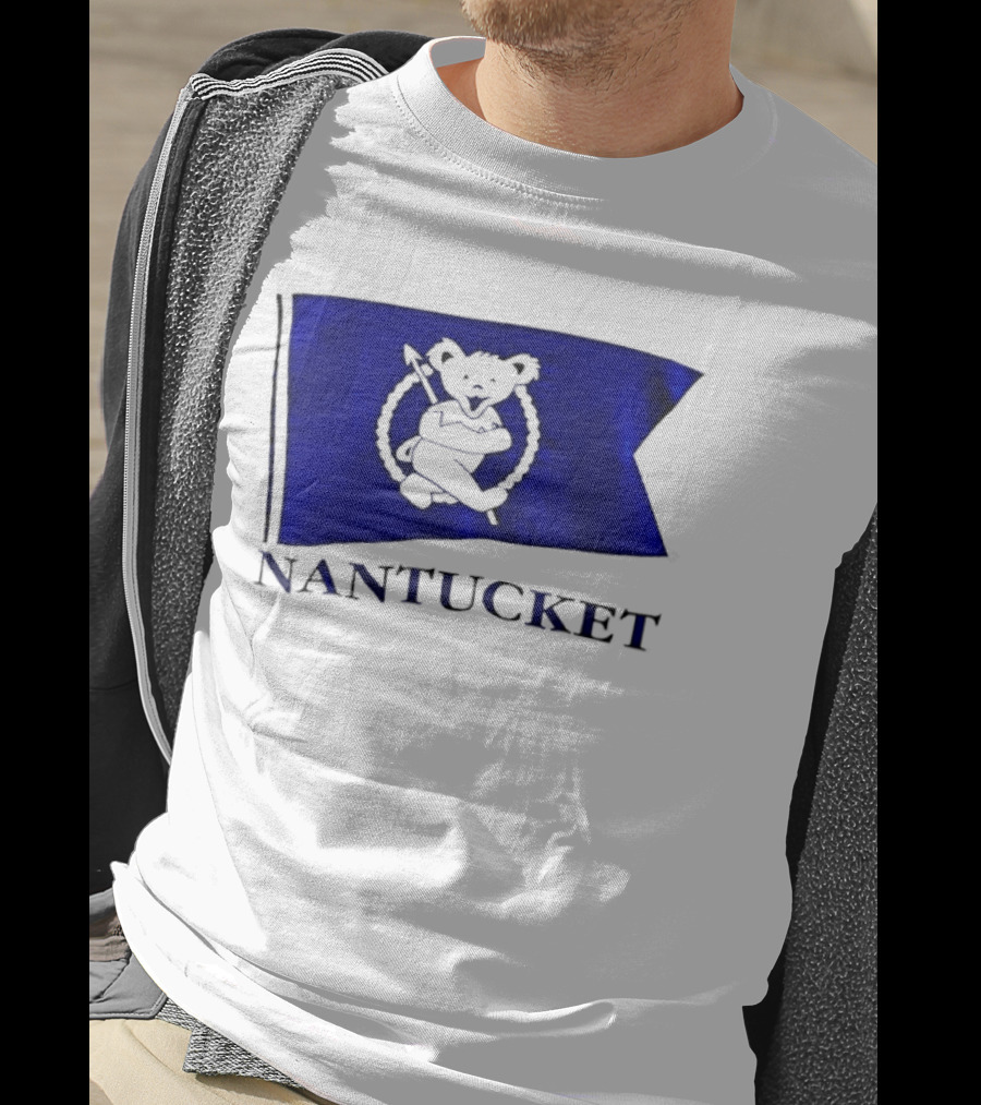 Nantucket Flag Grateful Dead Dancing Bear T-Shirt