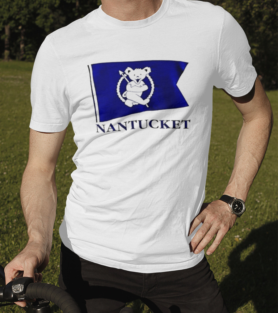 Nantucket Flag Grateful Dead Dancing Bear T-Shirt