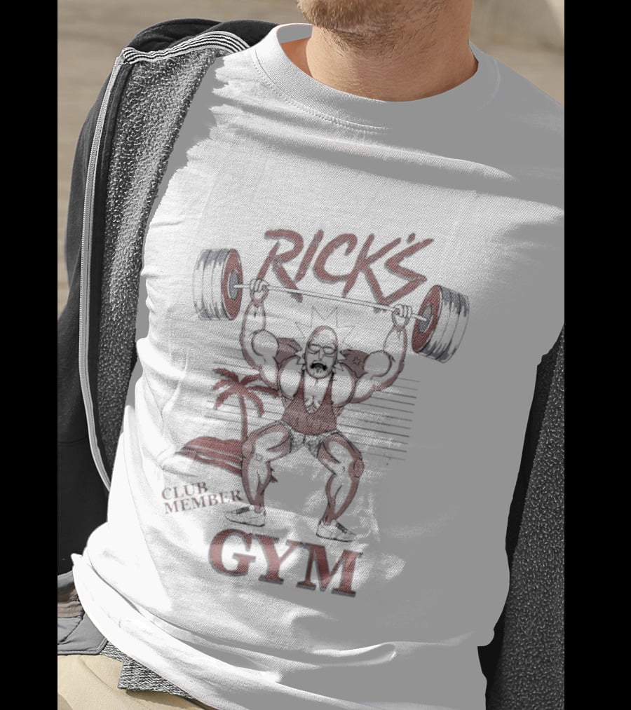 Rick's Gym Club Schwifty Weightlifting Adventures T-Shirt
