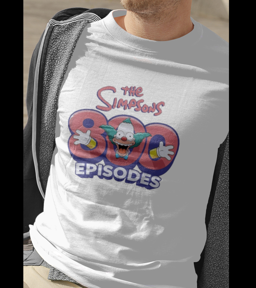 The Simpsons 800 Episodes Krusty The Clown Celebration T-Shirt