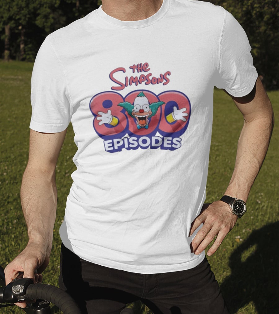 The Simpsons 800 Episodes Krusty The Clown Celebration T-Shirt