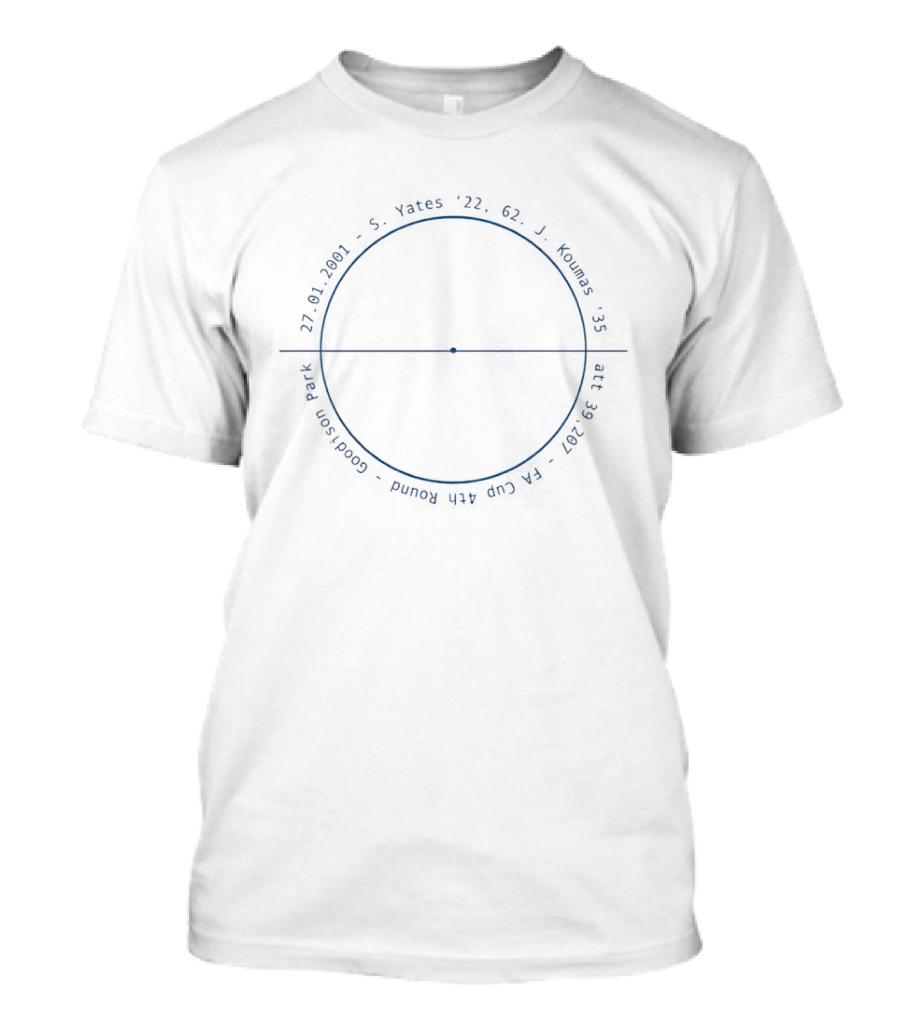 Tranmere Rovers FC St Yates Day Badge Wording Circular T-Shirt