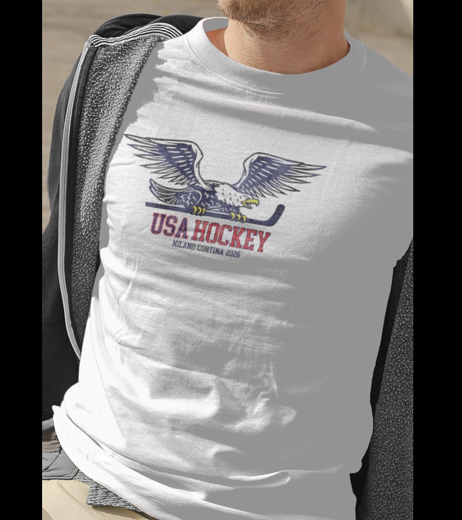 USA Hockey Eagle Milano Cortina 2026 T-Shirt