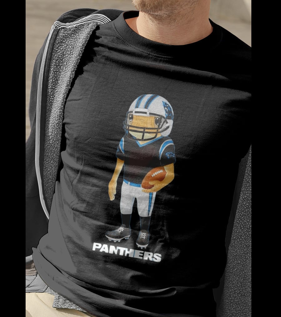 Bad Bunny Carolina Panthers Concho Football Collaboration T-Shirt