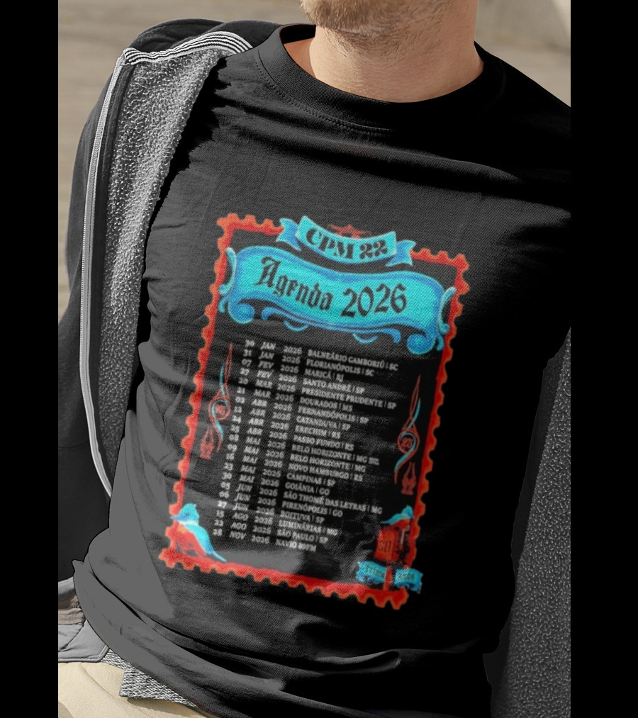 CPM 22 Agenda 2026 Tour Dates And Locations List T-Shirt