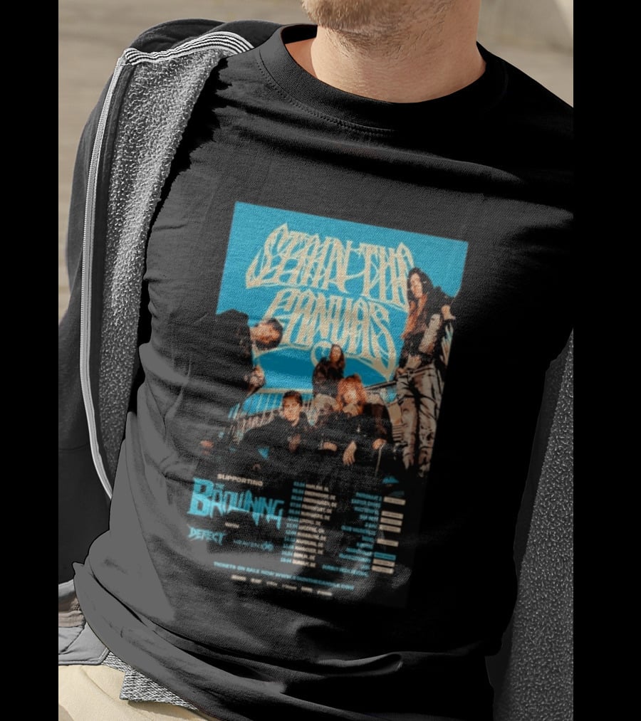Stain The Supporting The Browning April Shows 2026 Tour With Defect And Heaven Shows Dates T-Shirt
