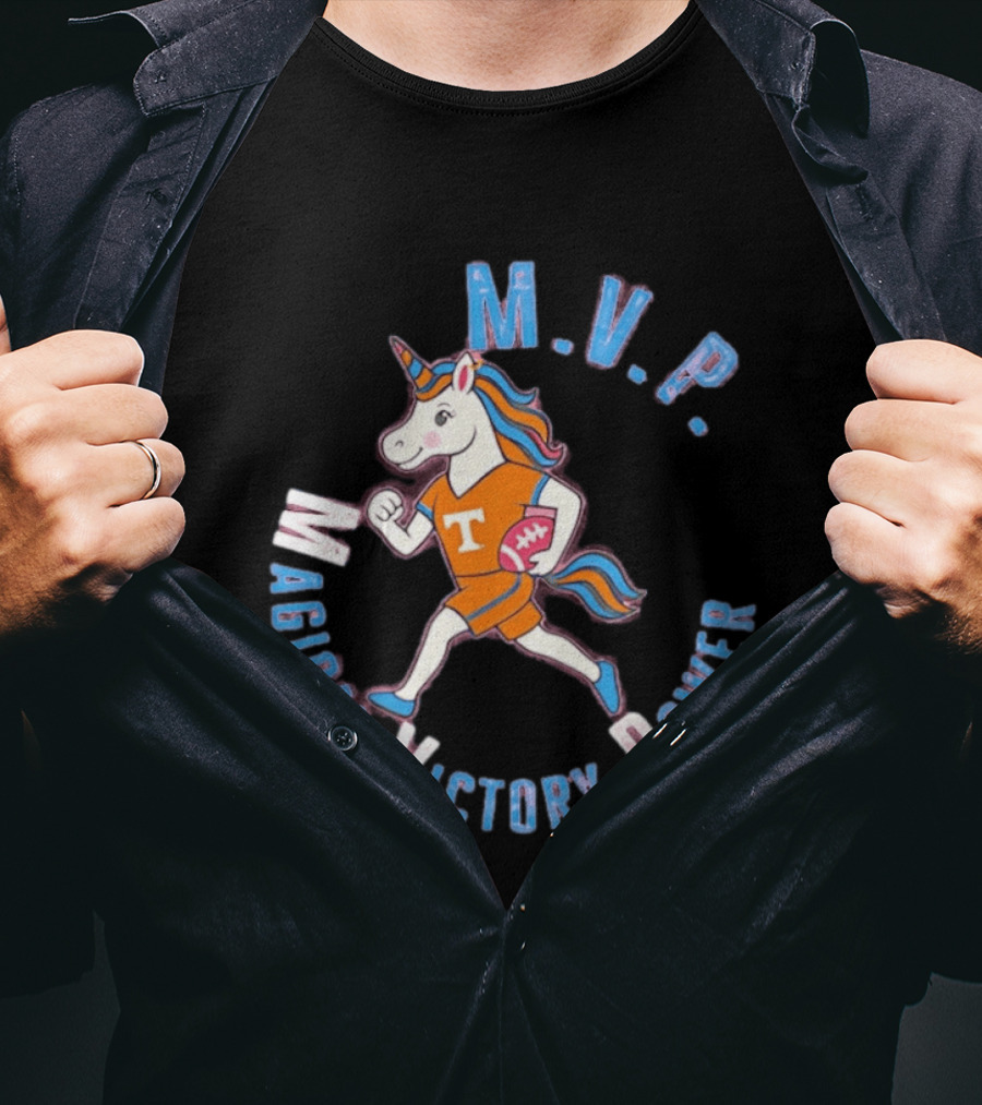 Tennessee Volunteers Unicorn M.V.P. Magical Victory Power T-Shirt