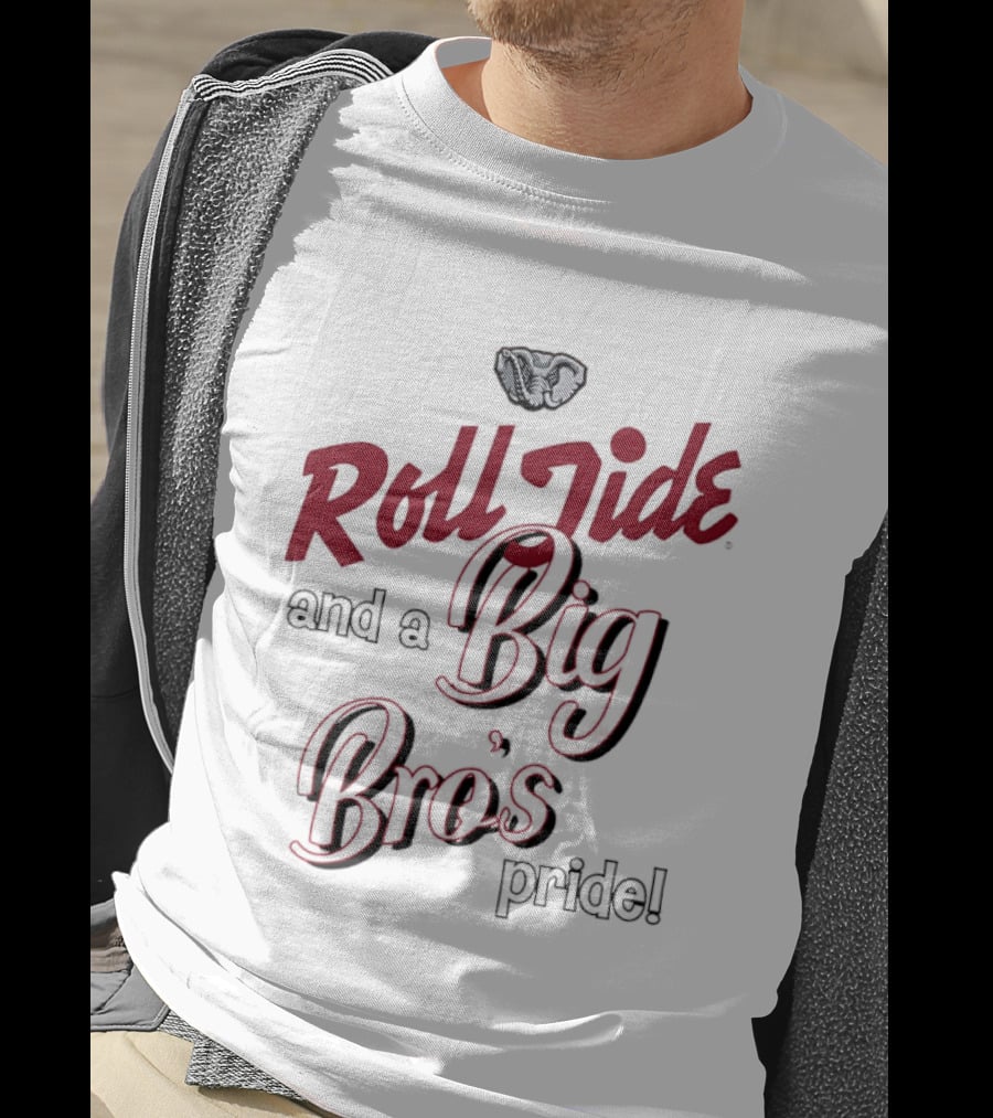 Roll Tide And A Big Bro's Pride With Elephant T-Shirt