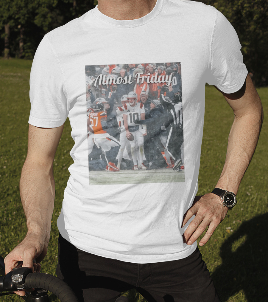 Almost Friday Snow Football Game T-Shirt