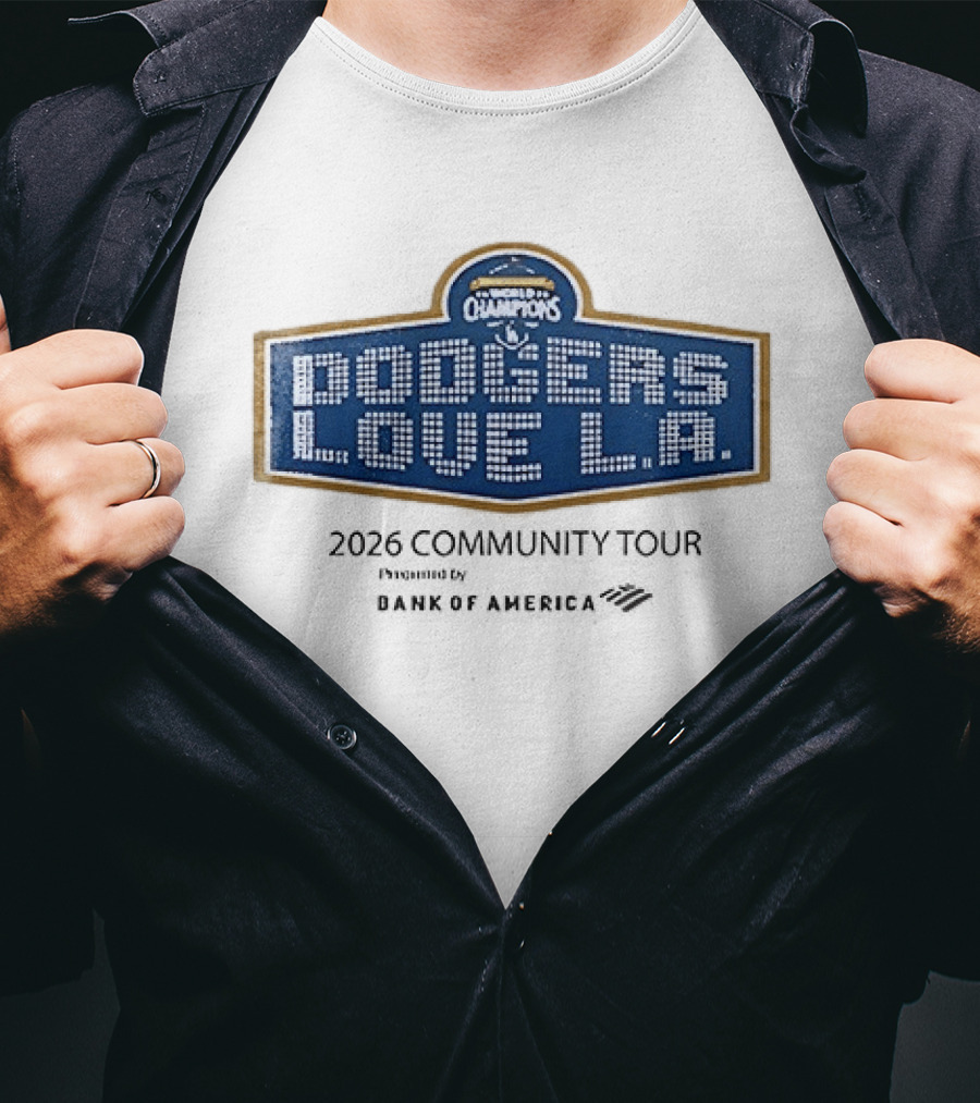 Los Angeles Dodgers World Series Champions Love LA T-Shirt
