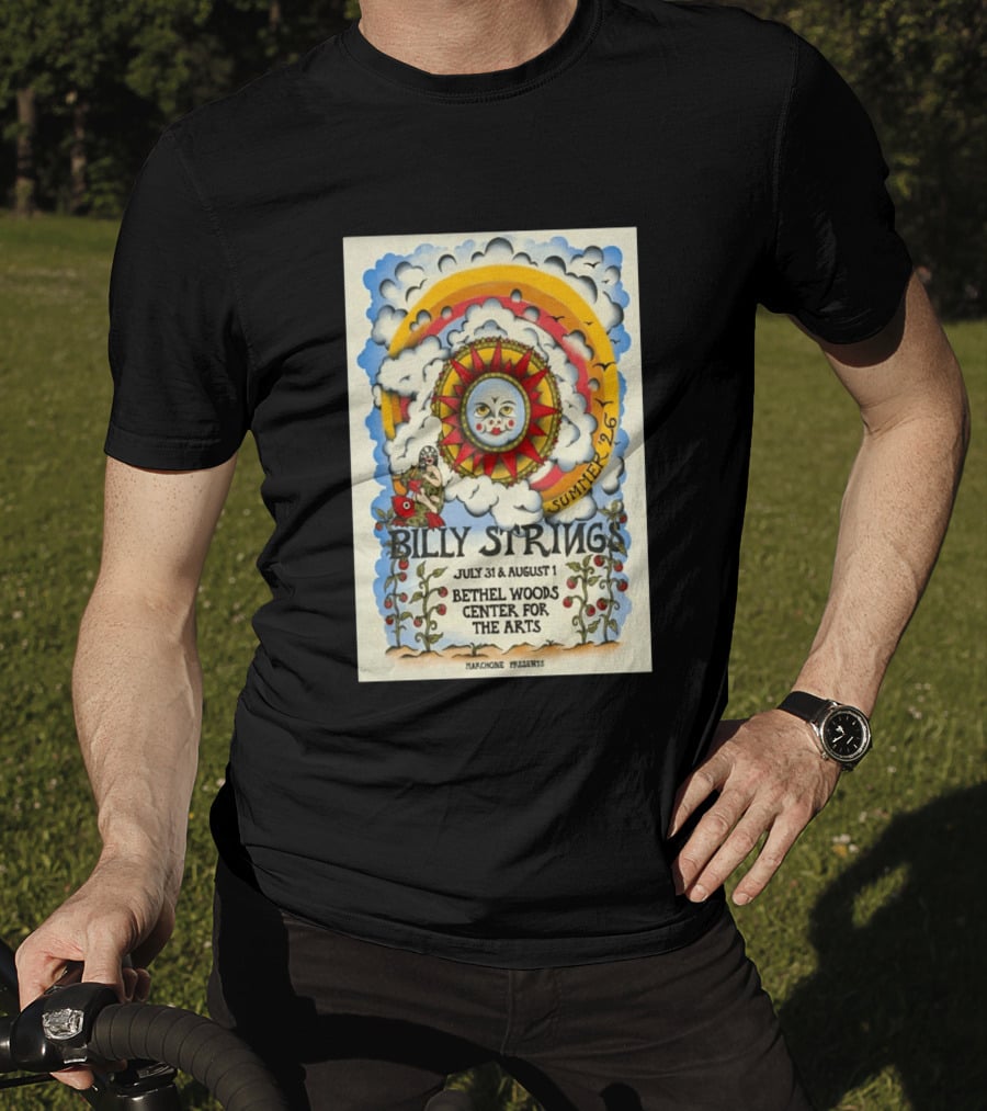 Billy Strings Summer Tour 2026 Bethel Woods Center For The Arts July 31 August 1 T-Shirt
