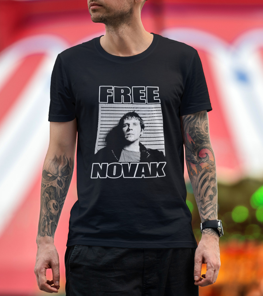 Free Novak Tennis Star Fan Support T-Shirt