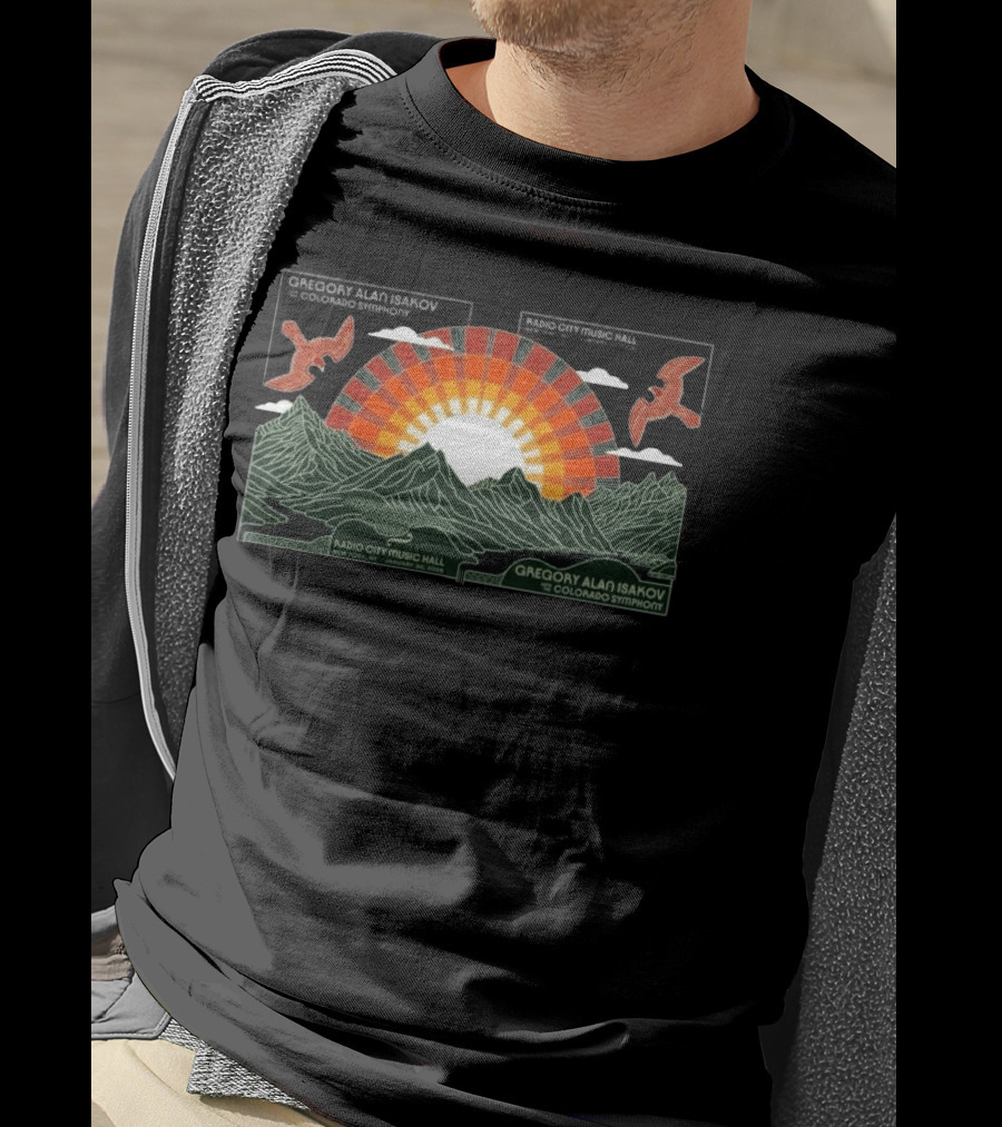Gregory Alan Isakov Radio City Music Hall Jan 30 31 2026 New York Colorado Symphony T-Shirt