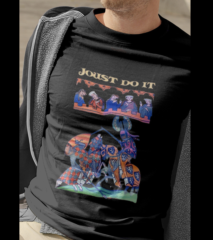 Joust Do It Medieval Knight Battle Scene T-Shirt
