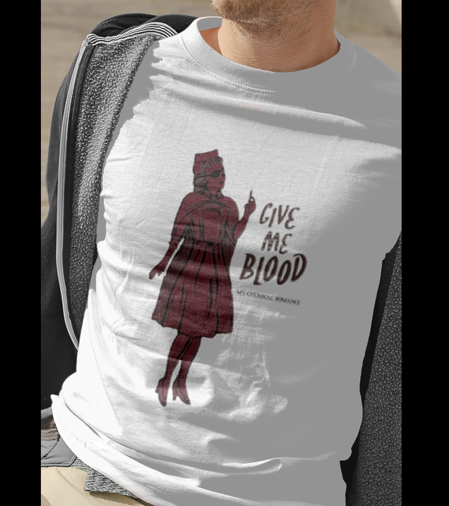Give Me Blood Gothic Nurse Horror Halloween Costume T-Shirt