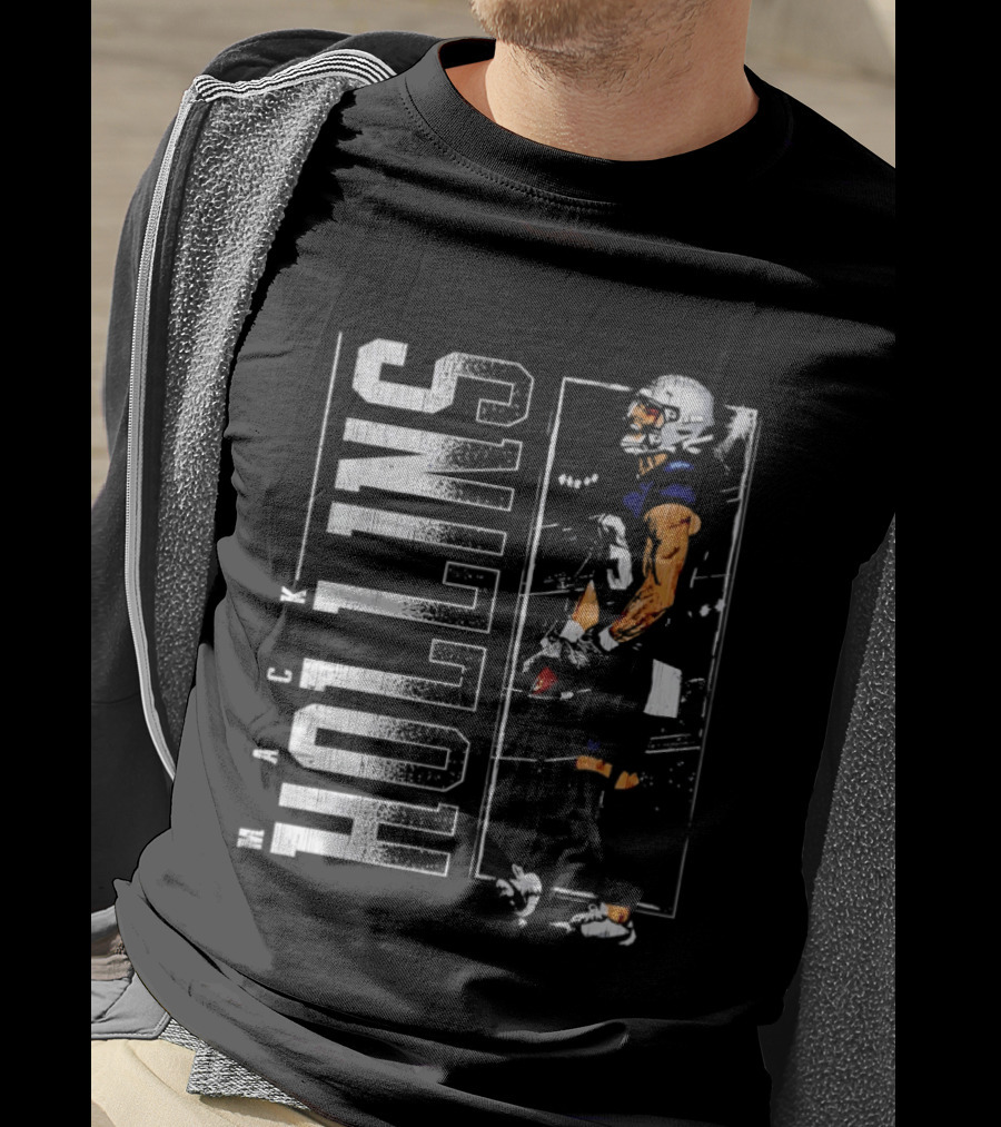 Mack Hollins New England Patriots Vertical Football Gear T-Shirt