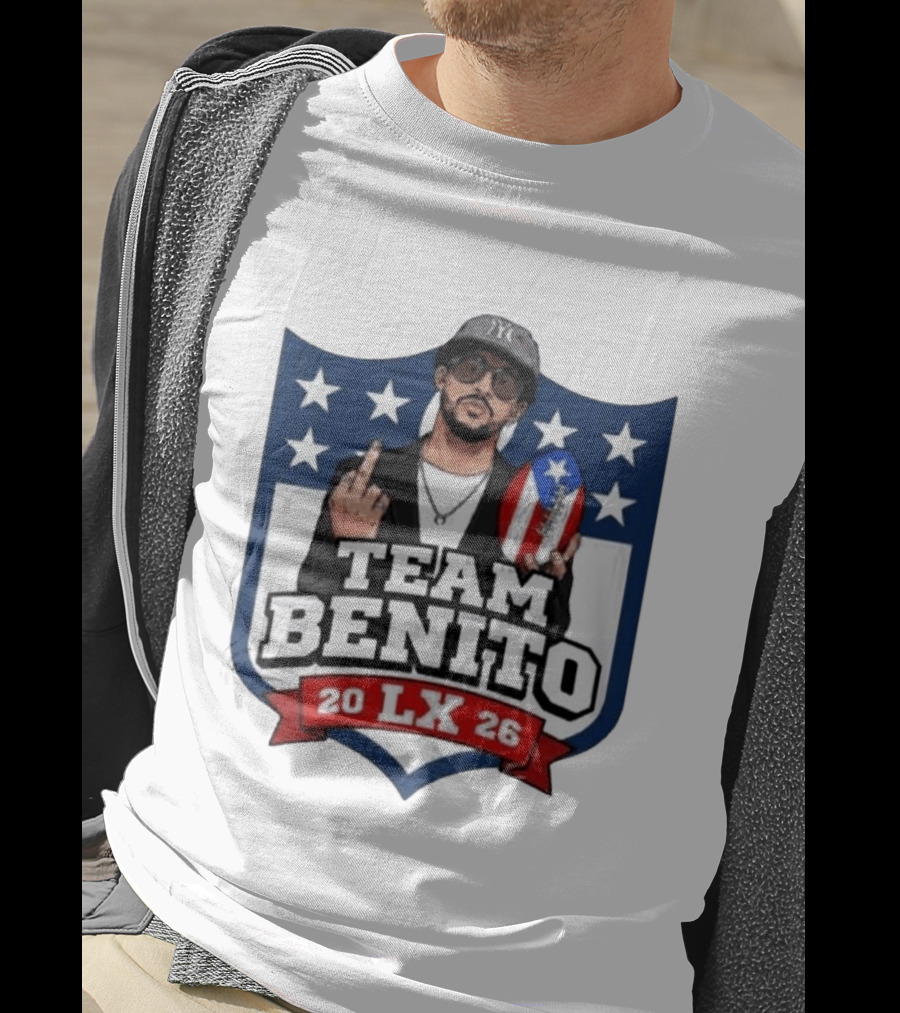 Team Benito Bad Bunny 20 LX 26 American Football T-Shirt