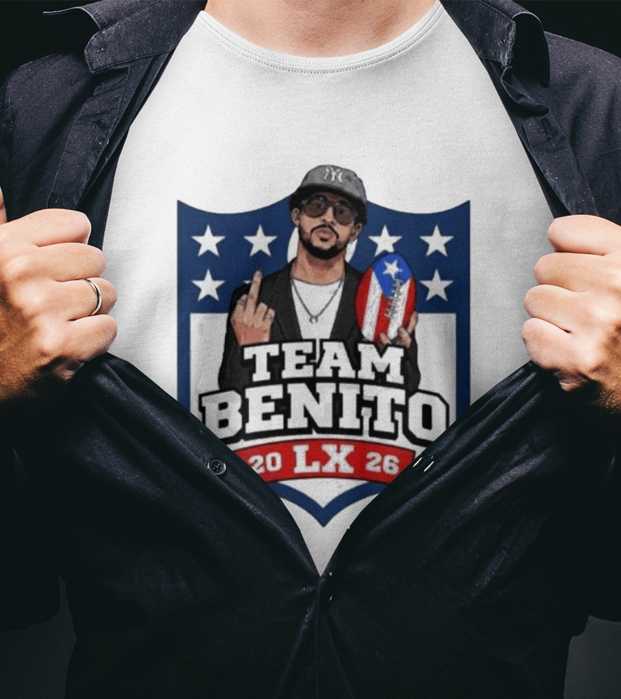 Team Benito Bad Bunny 20 LX 26 American Football T-Shirt