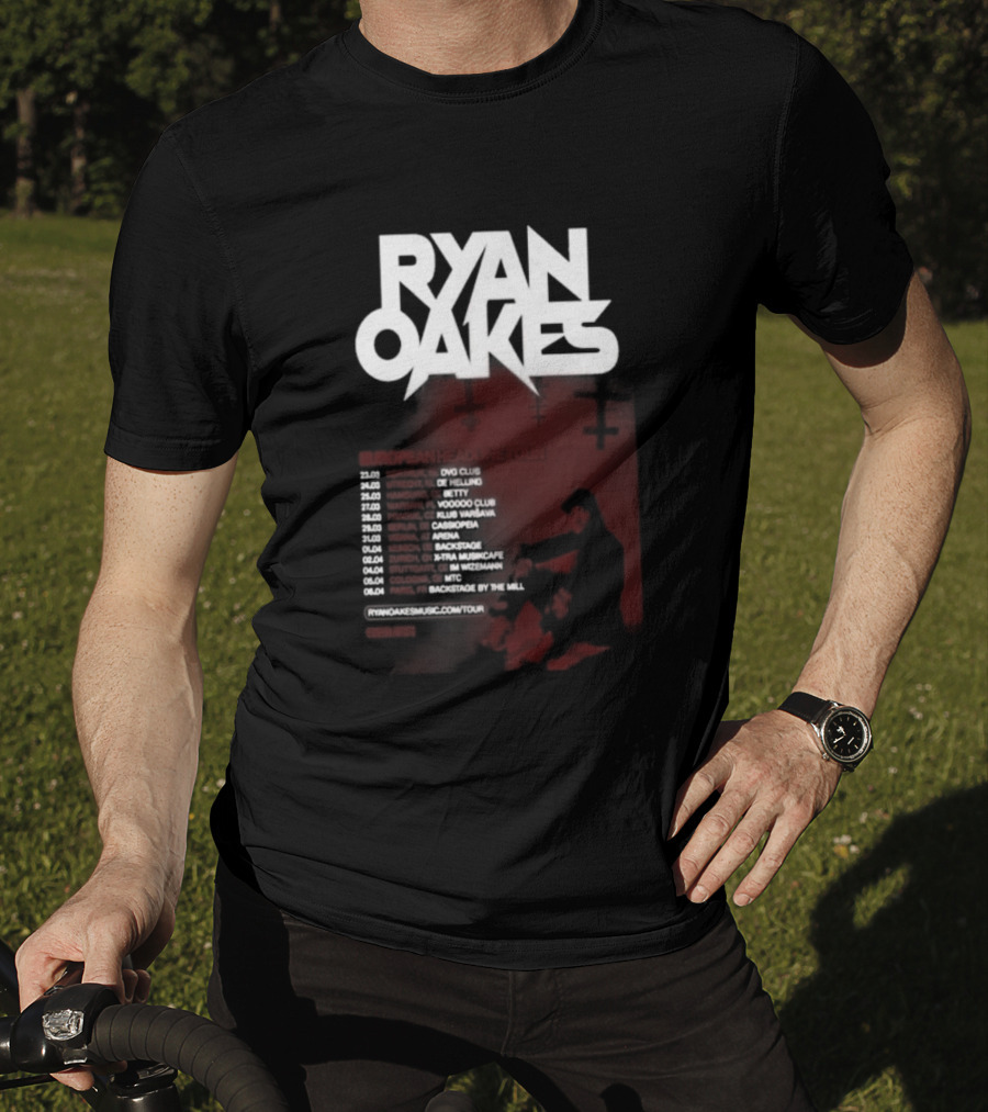 Ryan Oakes European Headline Tour 2026 Locations And Dates T-Shirt