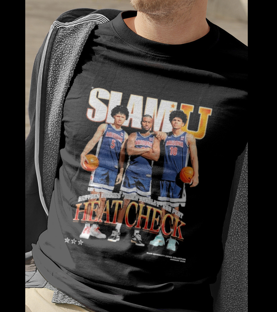 Arizona Wildcats Slam U Heat Check Brayden Burries Jaden Bradley Koa Peat T-Shirt